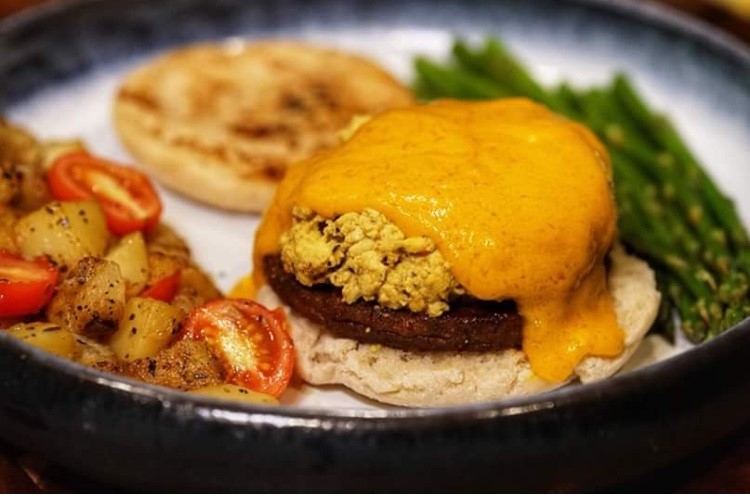 Tofu Scramble w/ Hollandaise Sauce